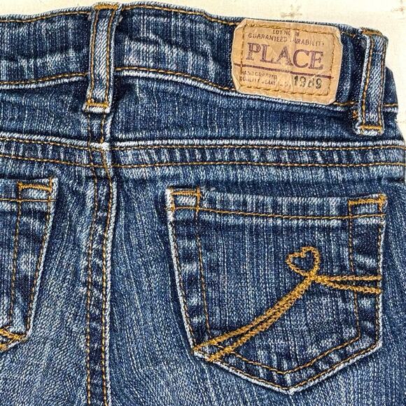 The Children's Place Ruffle Flare Jeans Girls 24M | Blue Denim Pants - Picture 7 of 10